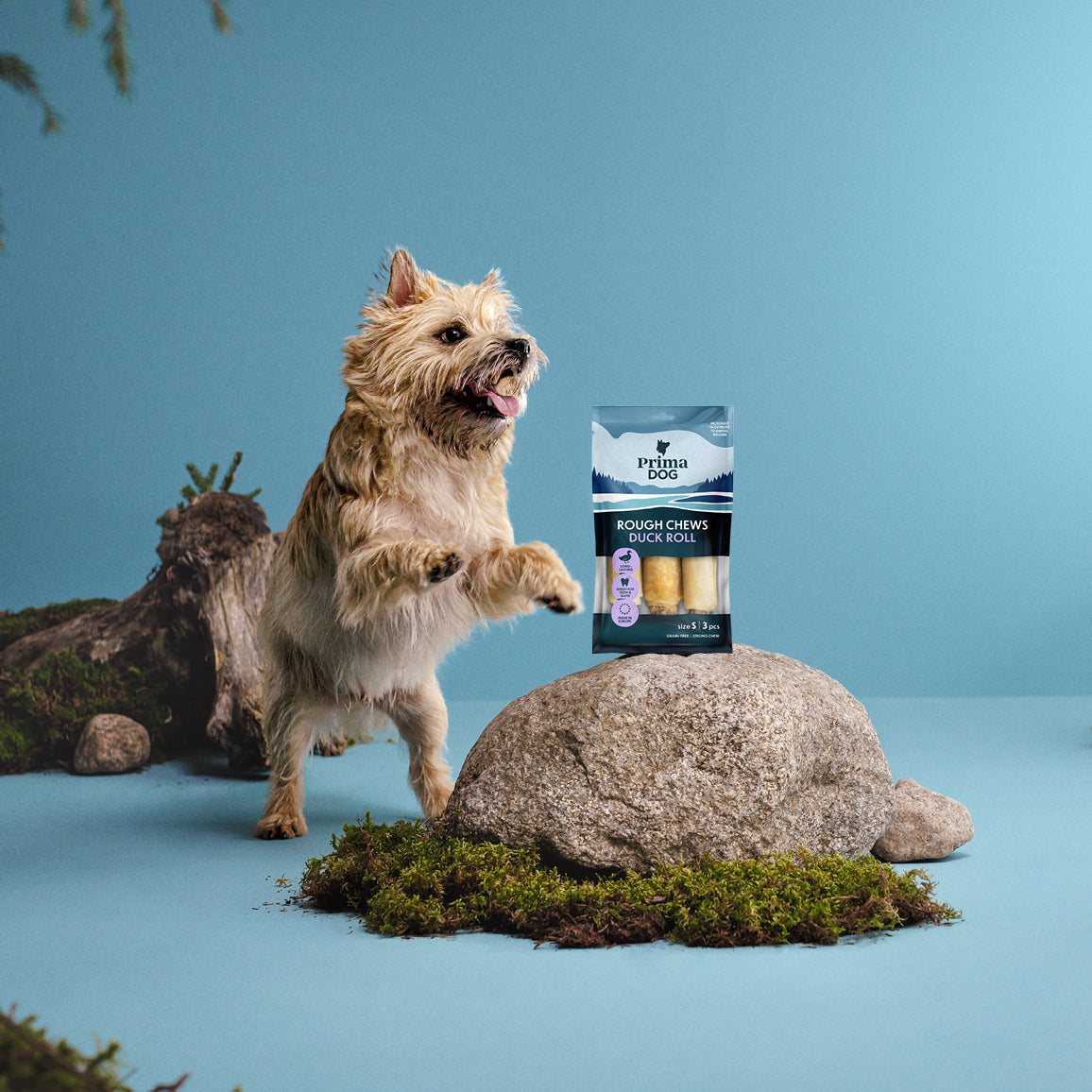 PrimaDog Rough Chews Ankkarulla S-koko pakkauskuva
