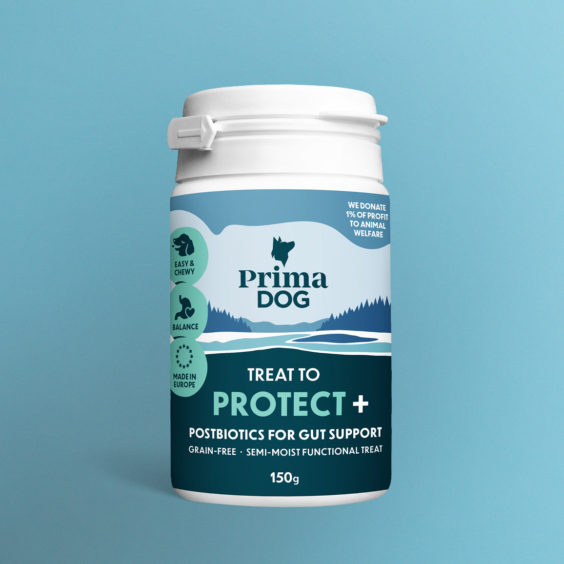PrimaDog Protect+ funktionaalinen makupala koiran suolistolle pakkauskuva