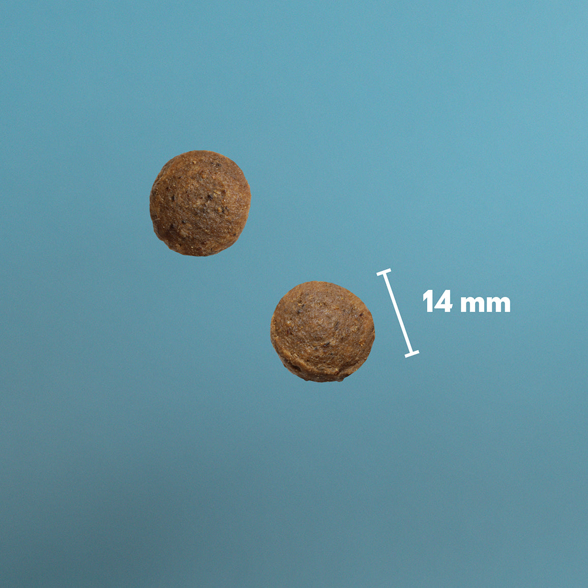 PrimaDog Active aktiivisen koiran kuivaruuan nappulakoko on 14 mm